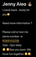 Reviews about escort with phone number 8088105258