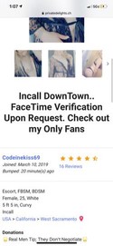 Reviews about escort with phone number 9165050035