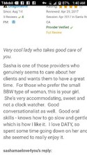 Reviews about escort with phone number 7077030028